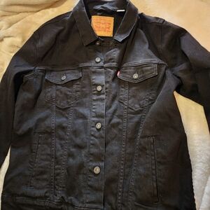 Levi's black denim jacket Men's sz Large